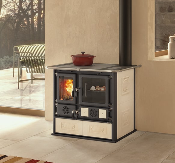 La Nordica - ROSA 5.0 - CERAMICA Wood Cookstove