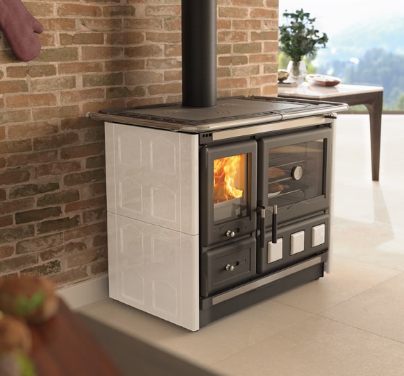 La Nordica - Rosa XXL Wood Cookstove - Majolica