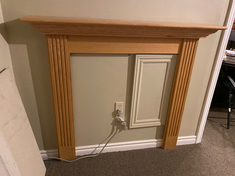 Custom Oak Mantel