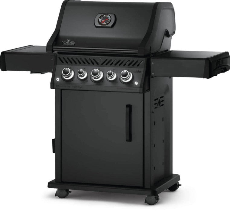 Napoleon Phantom Rogue SE 425RSIB Black Gas BBQ (Natural Gas) with Side Burner (RSE425RSIBNK-1-PHM)