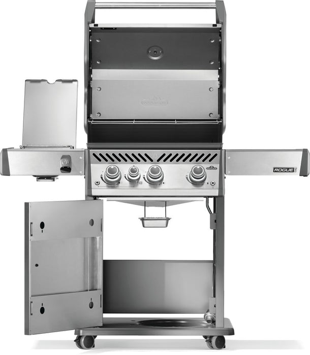Napoleon Rogue PRO 425 Stainless Steel Gas BBQ (NG) with Infrared Side Burner (RP425SIBNSS-2)