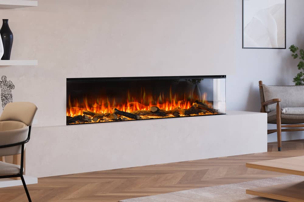 British Fires - New Forest 75" Electric Fireplace