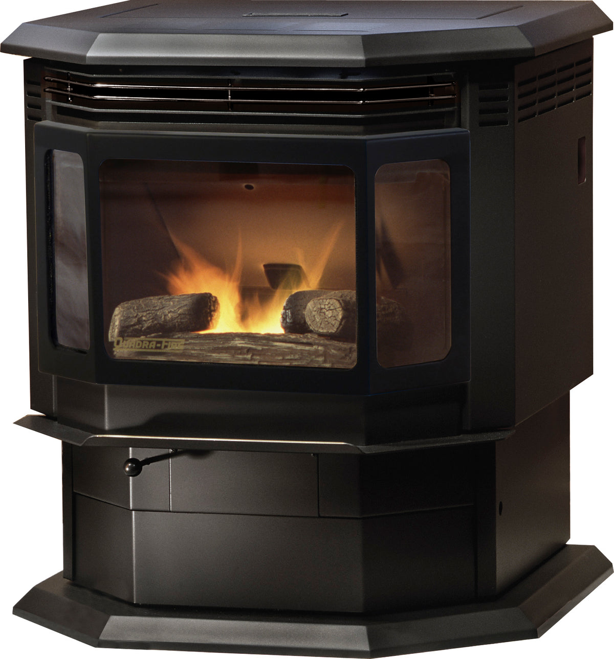 Quadra-Fire Classic Bay 1200 Pellet Stove — Fireplaces Unlimited Heating u0026  Cooling