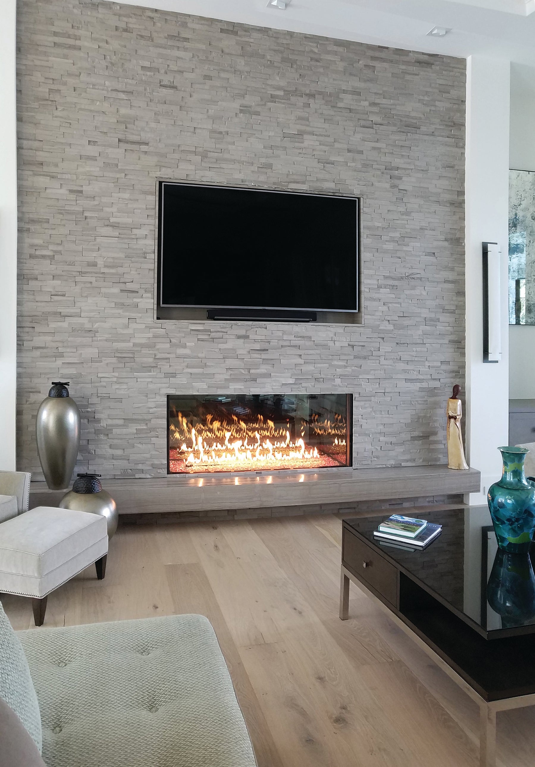 Heat & Glo Foundation Single-sided Gas Fireplace — Fireplaces Unlimited 