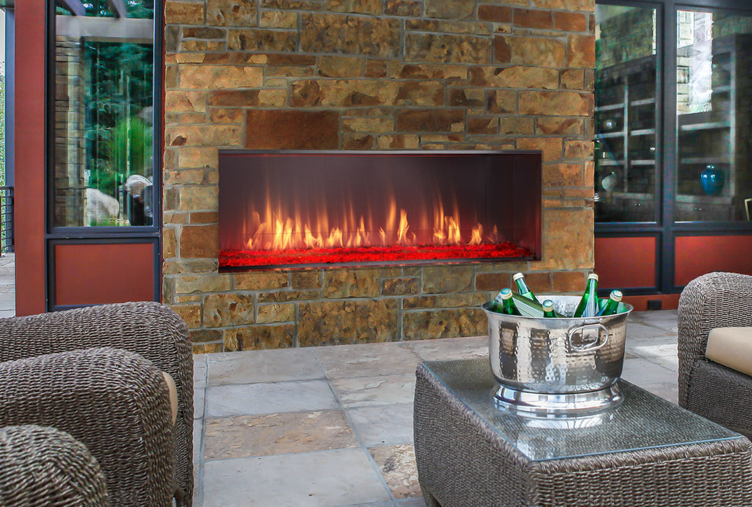 Heat & Glo Lanai Gas Fireplace Outdoor — Fireplaces Unlimited Heating