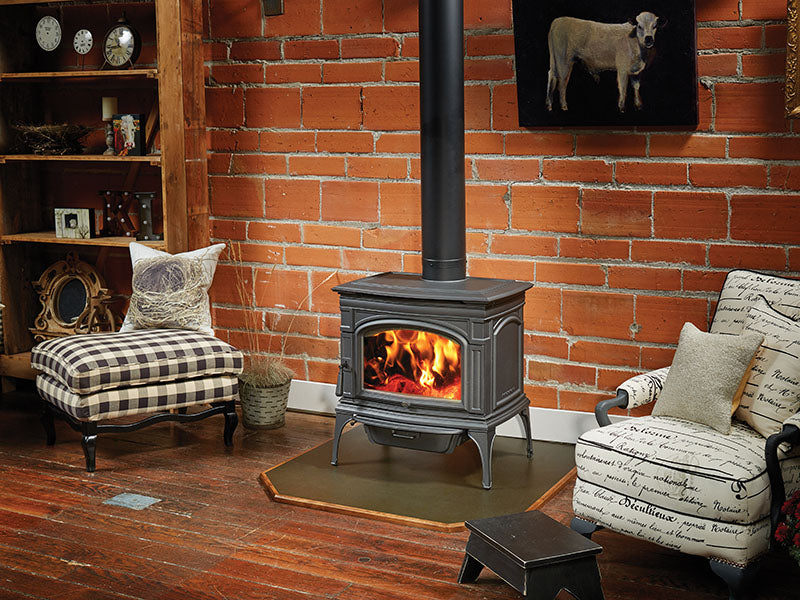 Lopi Rockport HybridFyre Wood Stove — Fireplaces Unlimited Heating