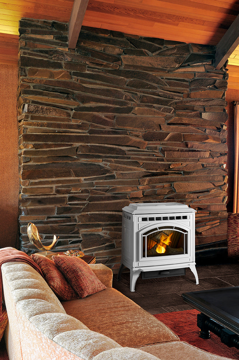Quadra-Fire Trekker Series Pellet Stove — Fireplaces Unlimited Heating u0026  Cooling