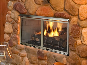 Heat & Glo Villa Gas Fireplace - Outdoor