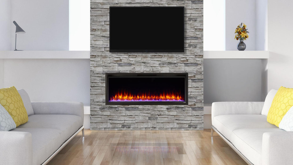 SimpliFire Allusion Platinum Electric Fireplace (50, 60, 72)