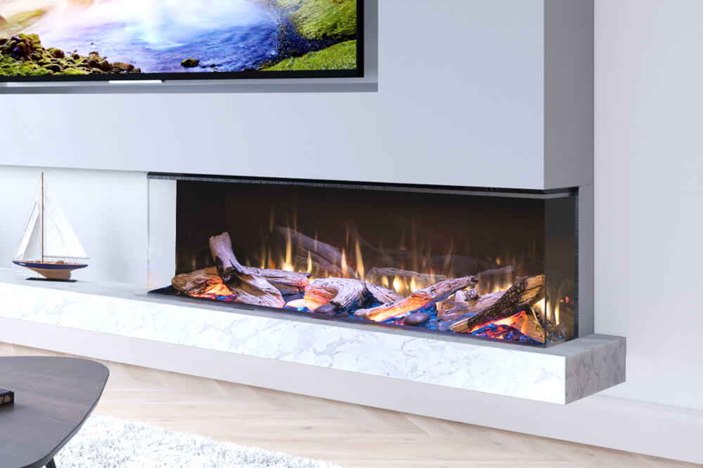 Valor LEX2-S Electric Fireplace - 50"