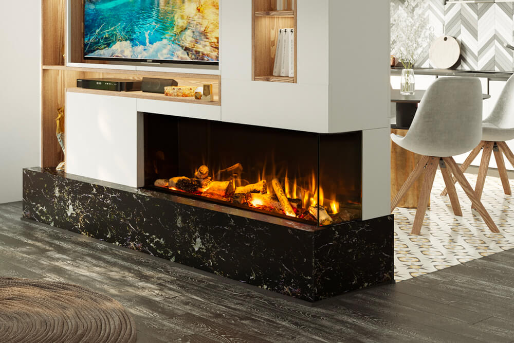 Valor LEX2-S Electric Fireplace - 50"
