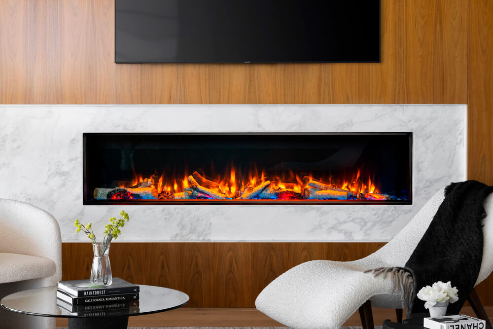Valor LEX4-S Electric Fireplace - 72"